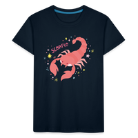 Thumbnail for Kid’s Pinky Scorpio Premium Organic T-Shirt - deep navy