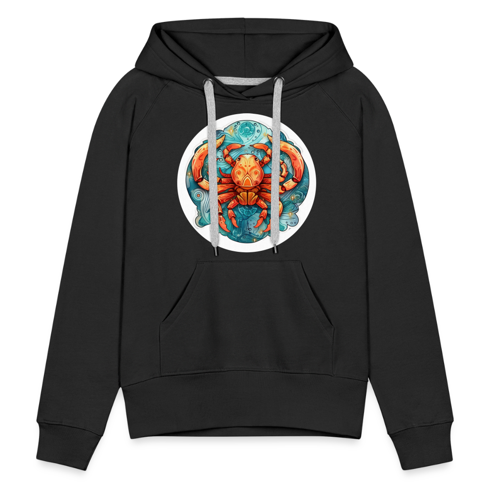 Women’s Symbol Cancer Premium Hoodie - black