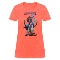 Thumbnail for Women's Astral Aquarius T-Shirt - heather coral