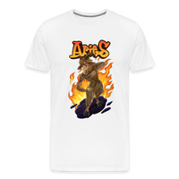 Thumbnail for Men's Fiery Aries Premium T-Shirt - white