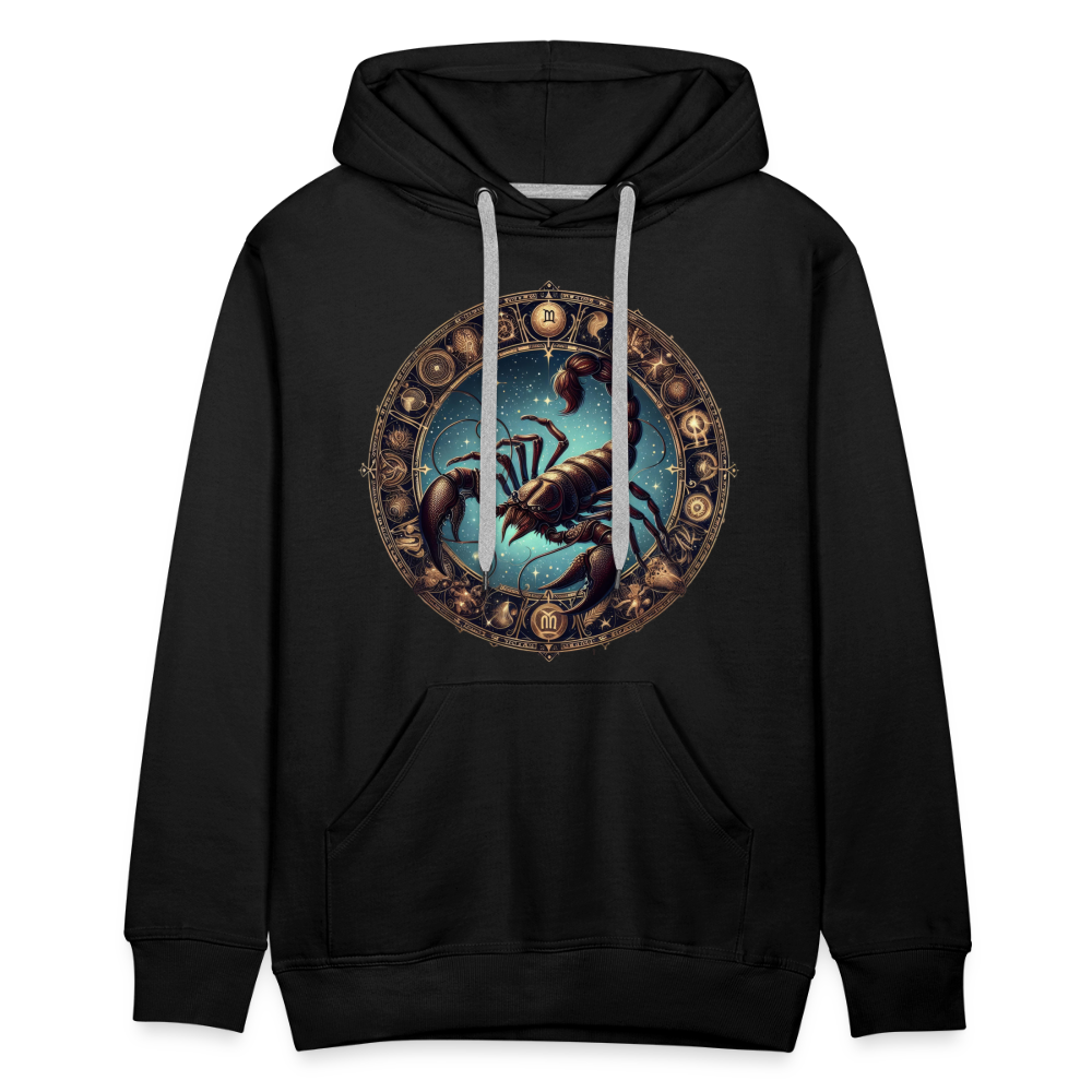 Men’s Mythical Scorpio Premium Hoodie - black