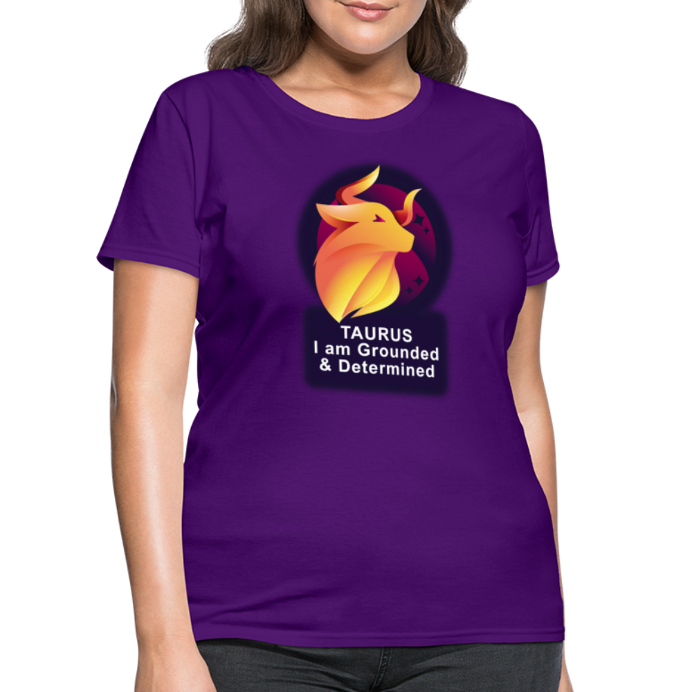 Women's Glow Taurus T-Shirt - purple