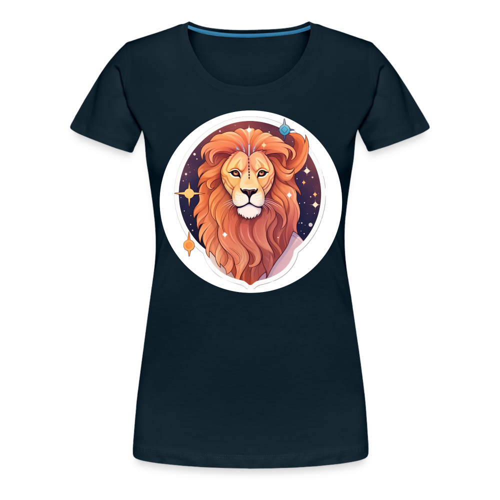 Women's Symbol Leo Premium T-Shirt - deep navy