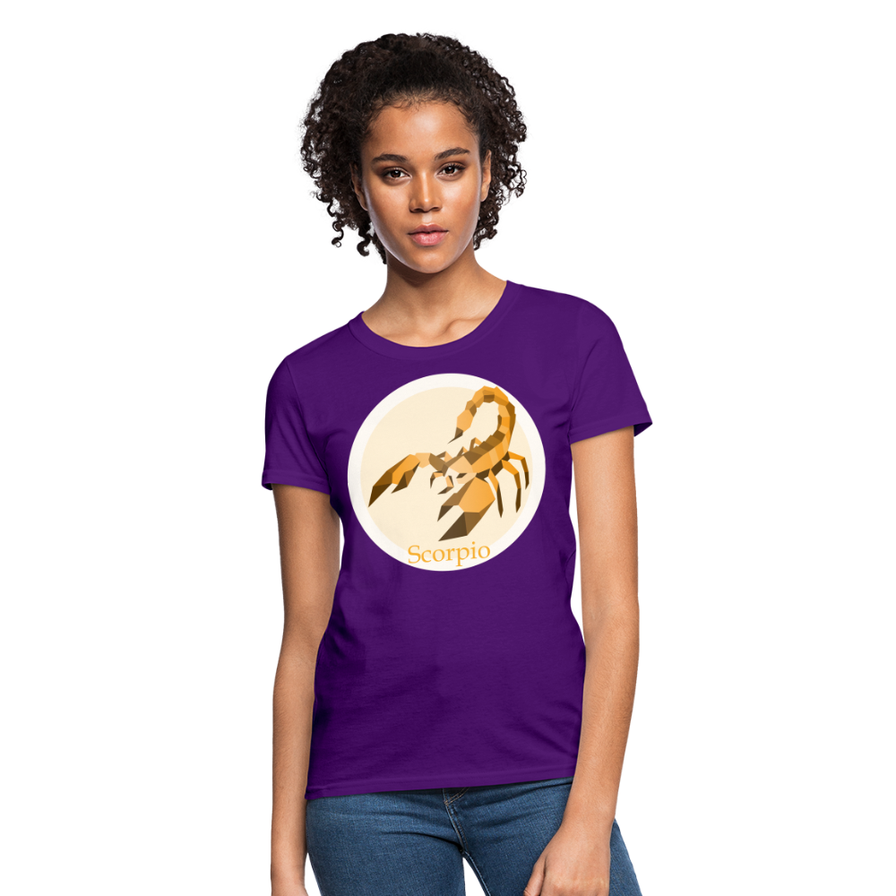 Women's Mosaic Scorpio T-Shirt - purple