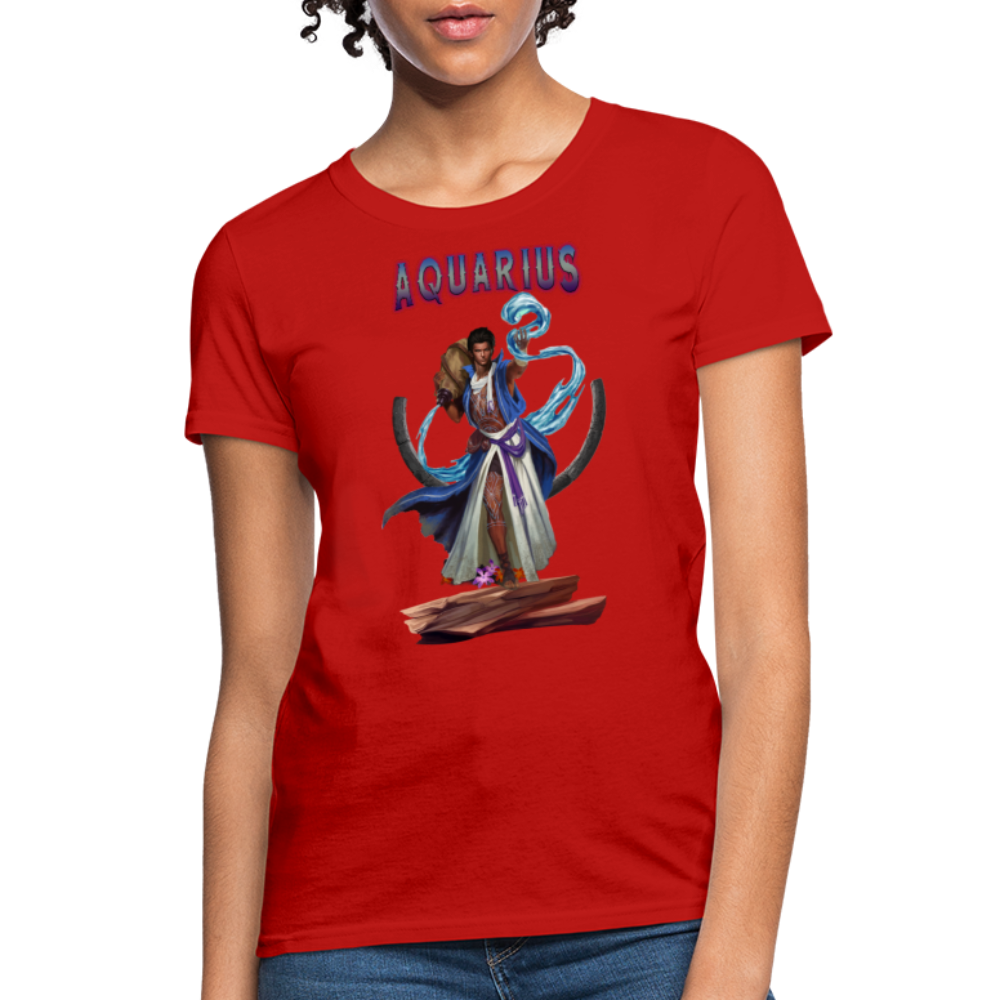 Women's Astral Aquarius T-Shirt - red