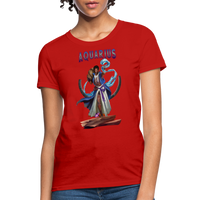 Thumbnail for Women's Astral Aquarius T-Shirt - red