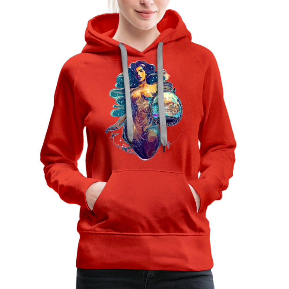 Women’s Mythical Aquarius Premium Hoodie - red