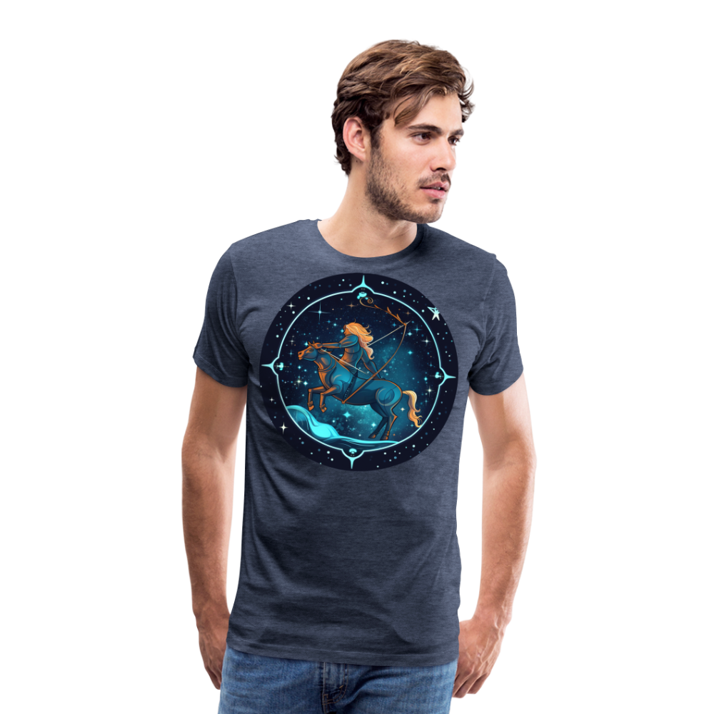 Men's Magic Sagittarius Premium T-Shirt - heather blue