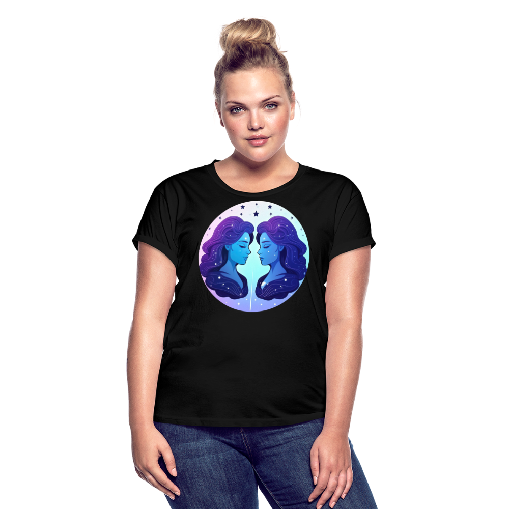 Women's Magic Gemini Relaxed Fit T-Shirt - black