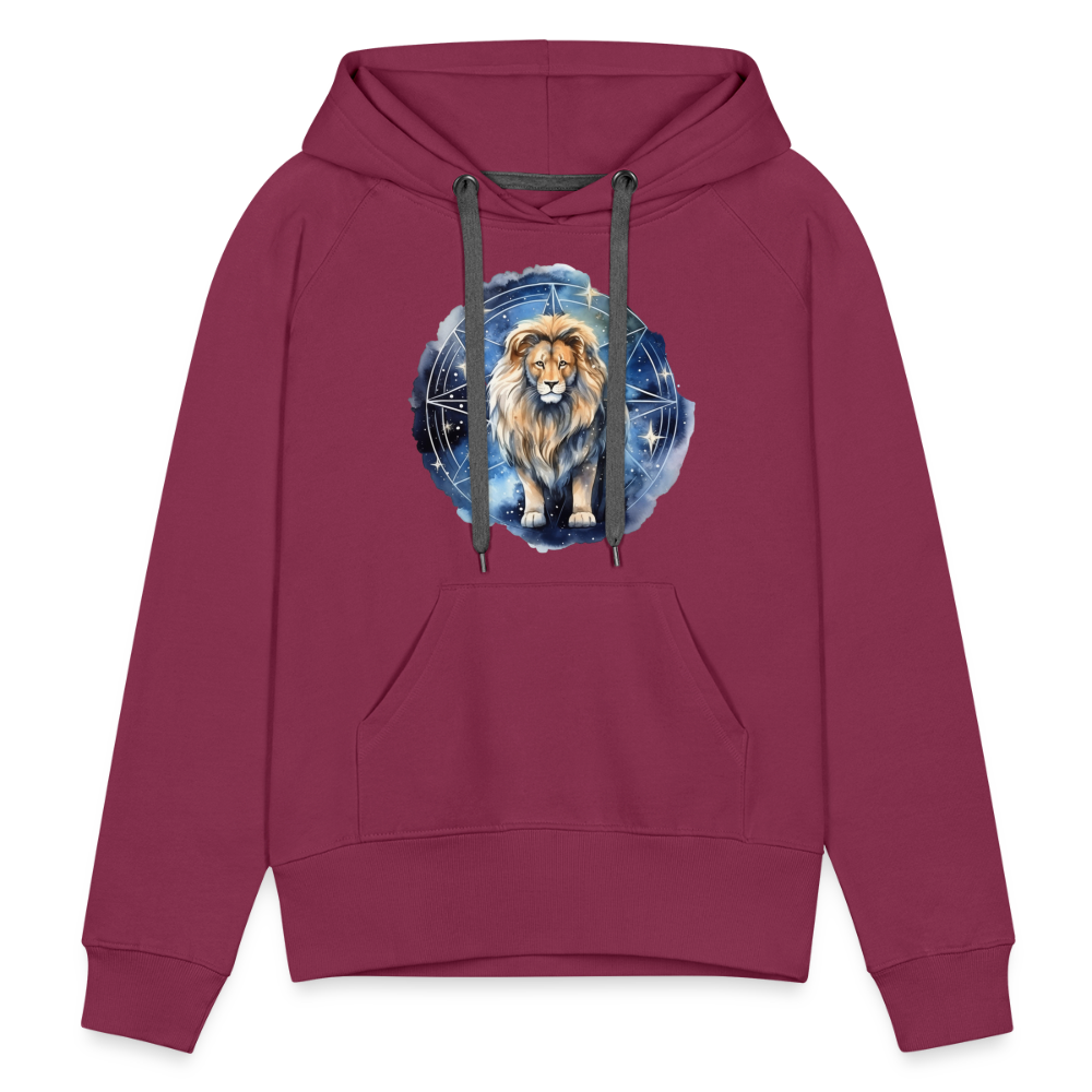 Women’s Mythical Leo Premium Hoodie - burgundy