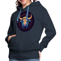 Thumbnail for Women’s Magic Taurus Premium Hoodie - navy