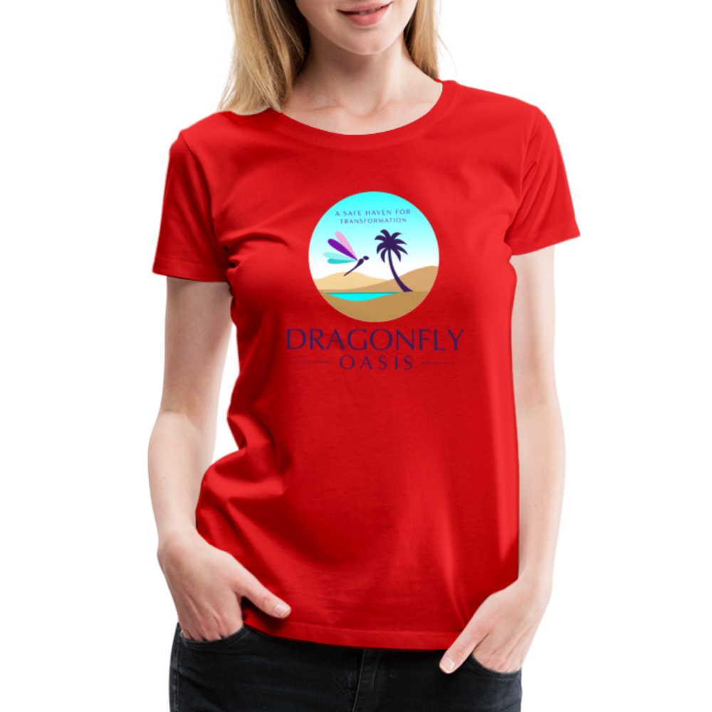 Women's Dragonfly Oasis V.1 Premium T-Shirt - red