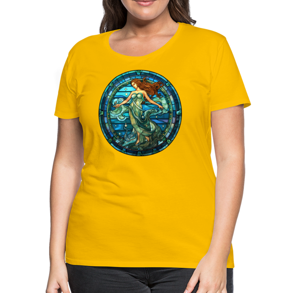 Women’s Mosaic Aquarius Premium T-Shirt - sun yellow