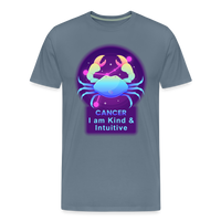 Thumbnail for Men's Neon Cancer Premium T-Shirt - steel blue