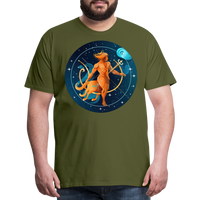 Thumbnail for Men's Mythical Sagittarius Premium T-Shirt - olive green