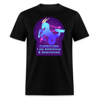 Thumbnail for Men's Neon Capricorn Classic T-Shirt - black