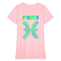 Thumbnail for Women's Power Words Pisces T-Shirt - pink