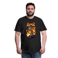 Thumbnail for Men's Fiery Aries Premium T-Shirt - black