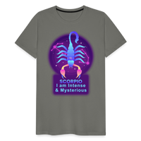 Thumbnail for Men's Neon Scorpio Premium T-Shirt - asphalt gray