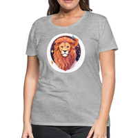 Thumbnail for Women's Symbol Leo Premium T-Shirt - heather gray