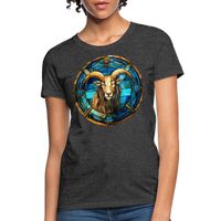 Thumbnail for Women's Mosaic Capricorn T-Shirt - heather black