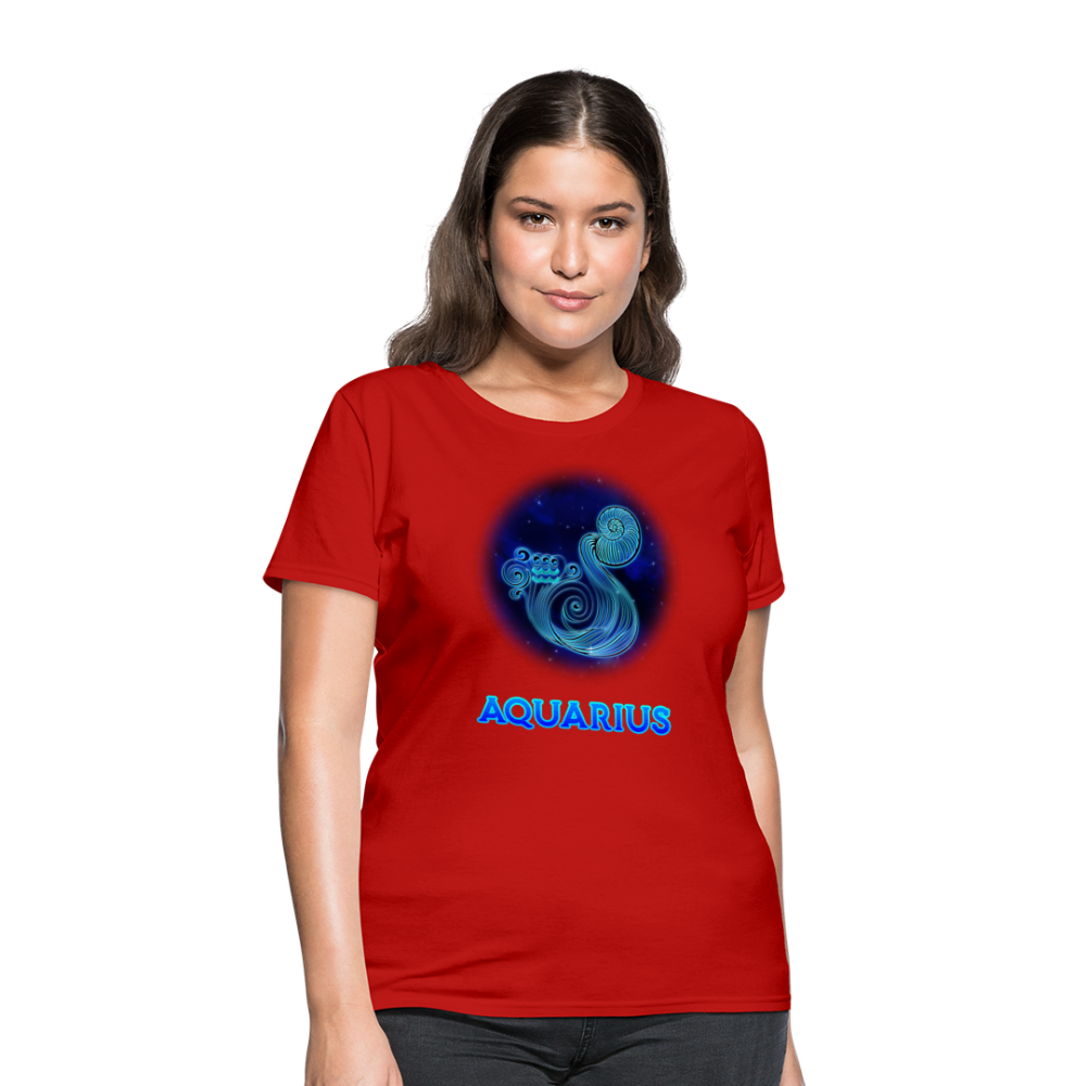 Women's Stellar Aquarius T-Shirt - red