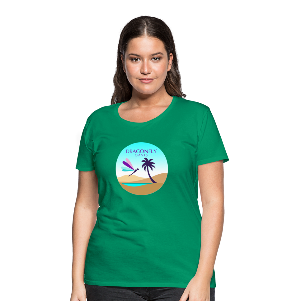 Women's Dragonfly Oasis V.2 Premium T-Shirt - kelly green