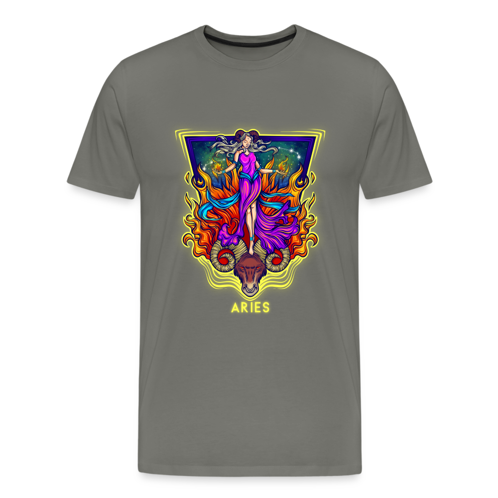 Men's Psychedelic Premium T-Shirt - asphalt gray