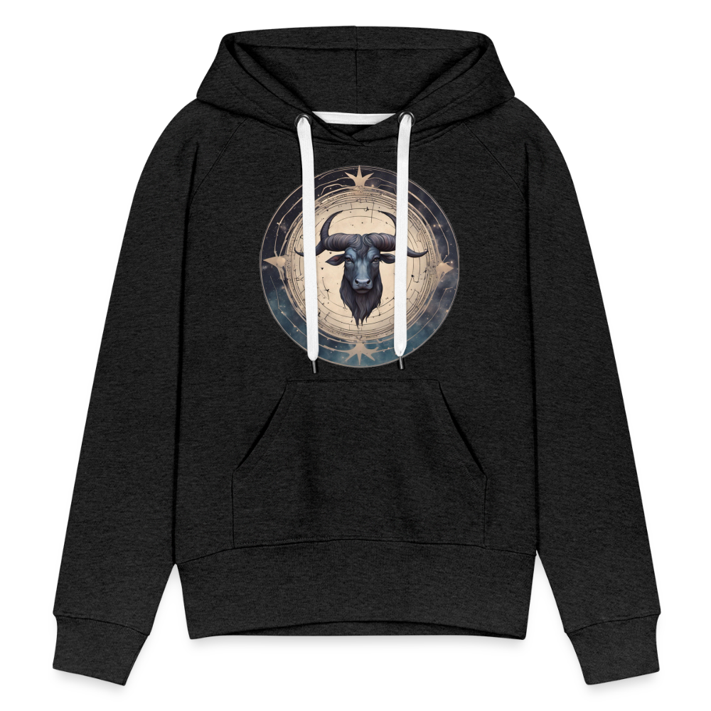 Women’s Mythical Taurus Premium Hoodie - charcoal grey