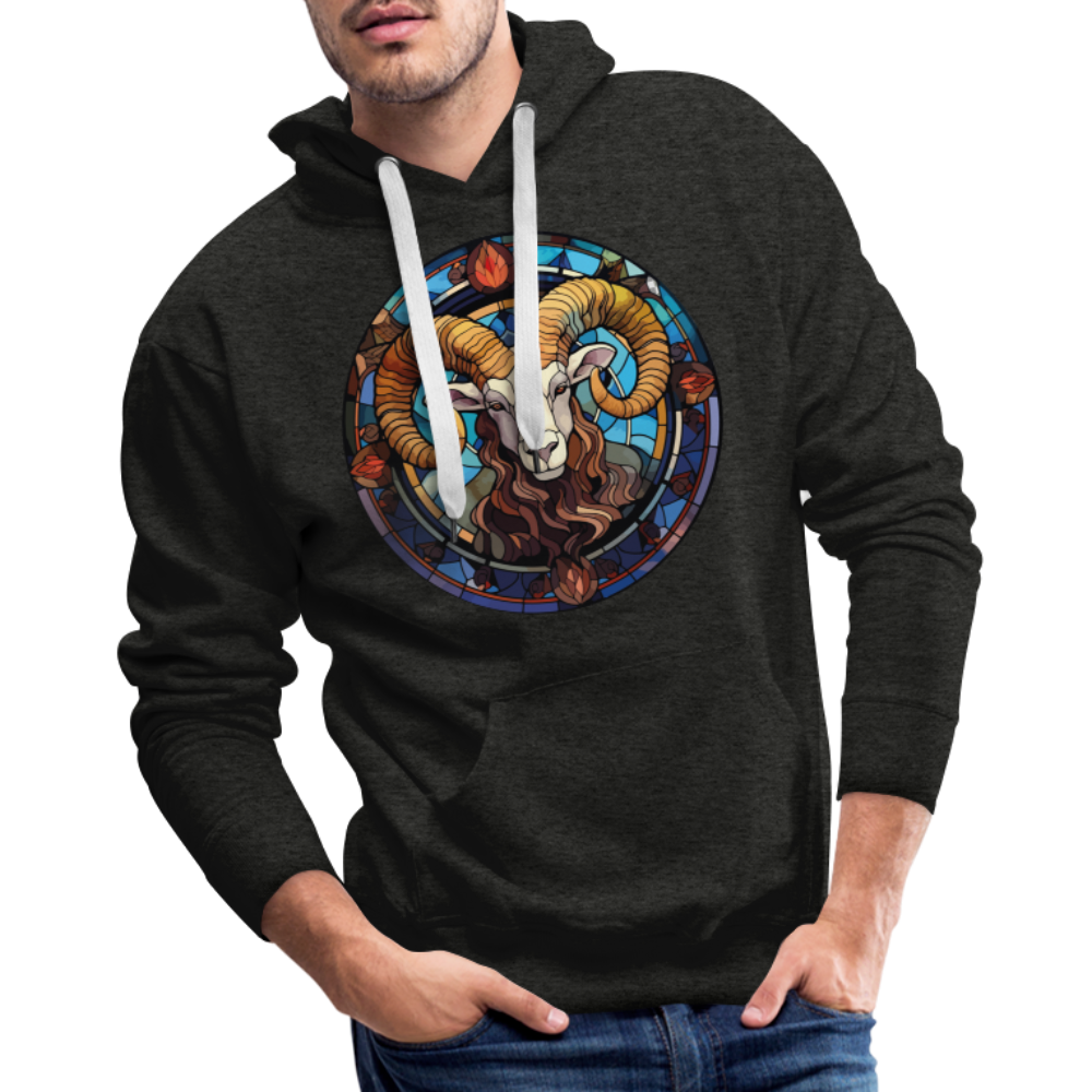 Men’s Mosaic Aries Premium Hoodie - charcoal grey