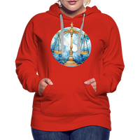 Thumbnail for Women’s Mythical Libra Premium Hoodie - red