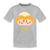 Thumbnail for Kid’s Astro Toon Gemini Premium Organic T-Shirt - heather gray