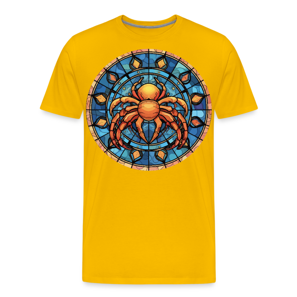 Men's Mosaic Cancer Premium T-Shirt - sun yellow