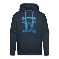 Thumbnail for Men's Power Words Gemini Premium Hoodie - navy