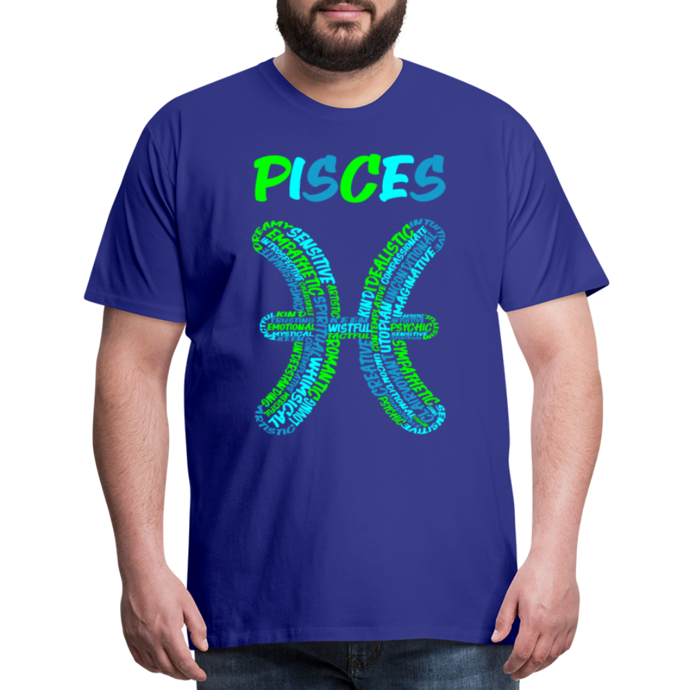 Men's Power Words Pisces Premium T-Shirt - royal blue