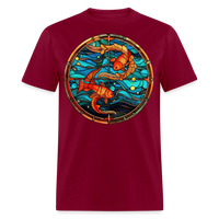 Thumbnail for Men's Mosaic Pisces Classic T-Shirt - burgundy