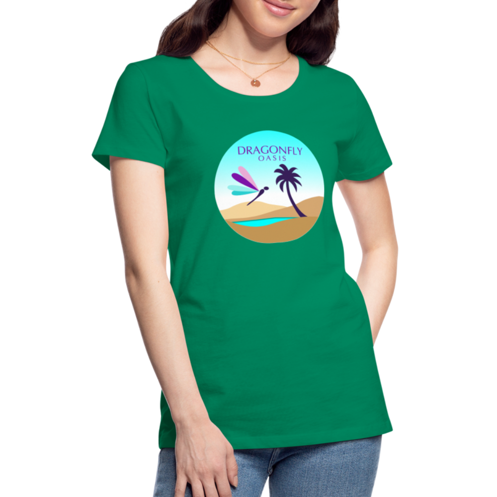 Women's Dragonfly Oasis V.2 Premium T-Shirt - kelly green