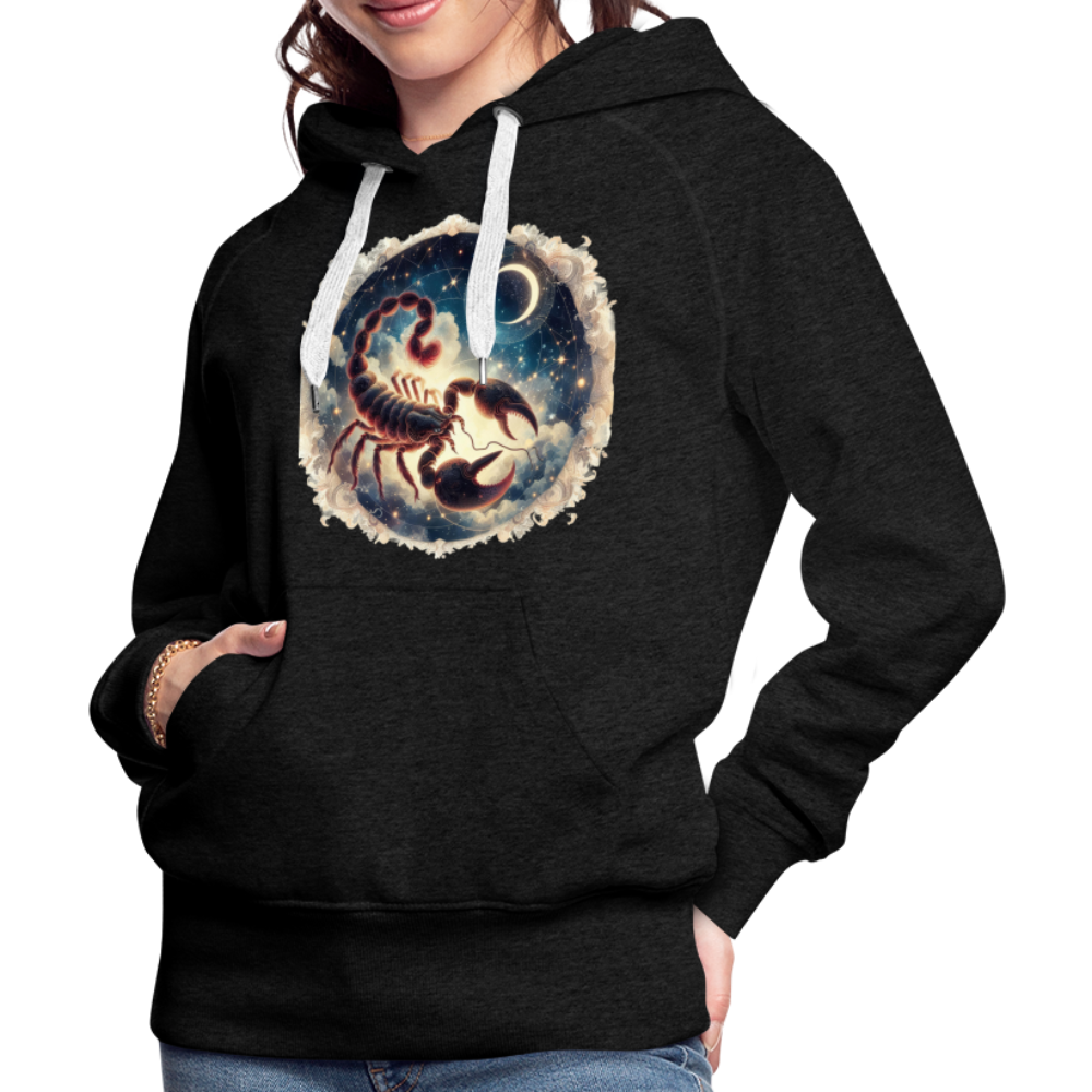 Women’s Mythical Scorpio Premium Hoodie - charcoal grey