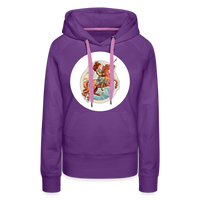 Thumbnail for Women’s Symbol Sagittarius Premium Hoodie - purple 