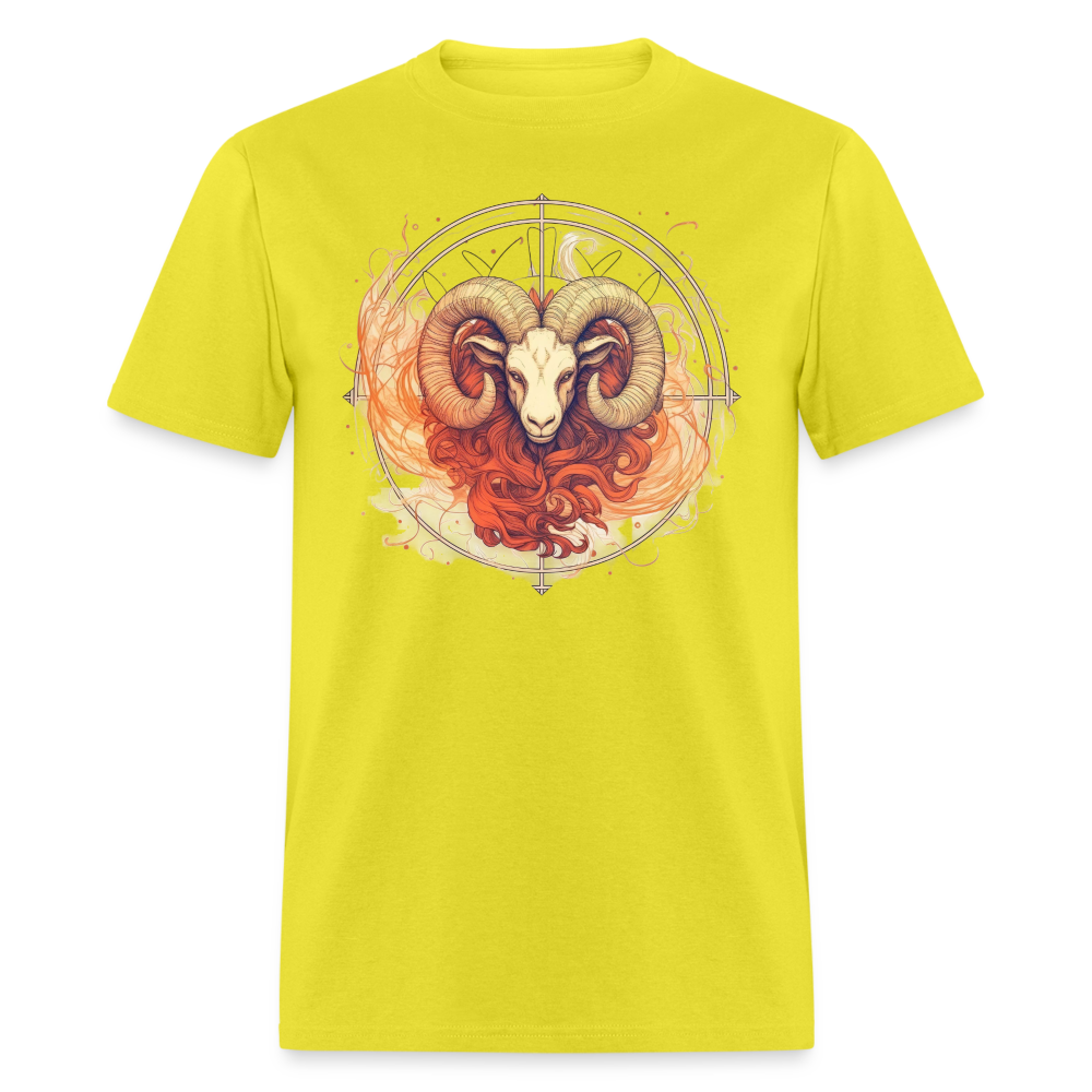 Men's Mythical Aries Classic T-Shirt - yellow