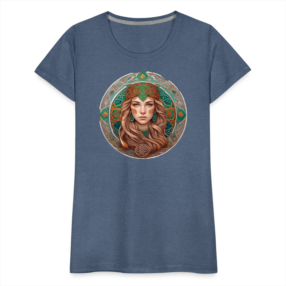 Women’s Mythical Virgo Premium T-Shirt - heather blue