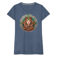 Thumbnail for Women’s Mythical Virgo Premium T-Shirt - heather blue