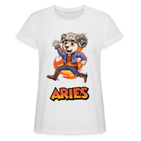 Thumbnail for Women's Playful Aries Relaxed Fit T-Shirt - white