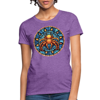 Thumbnail for Women's Mosaic Cancer T-Shirt - purple heather