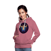 Thumbnail for Women’s Magic Taurus Premium Hoodie - mauve