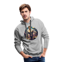 Thumbnail for Men’s Mythical Libra Premium Hoodie - heather grey