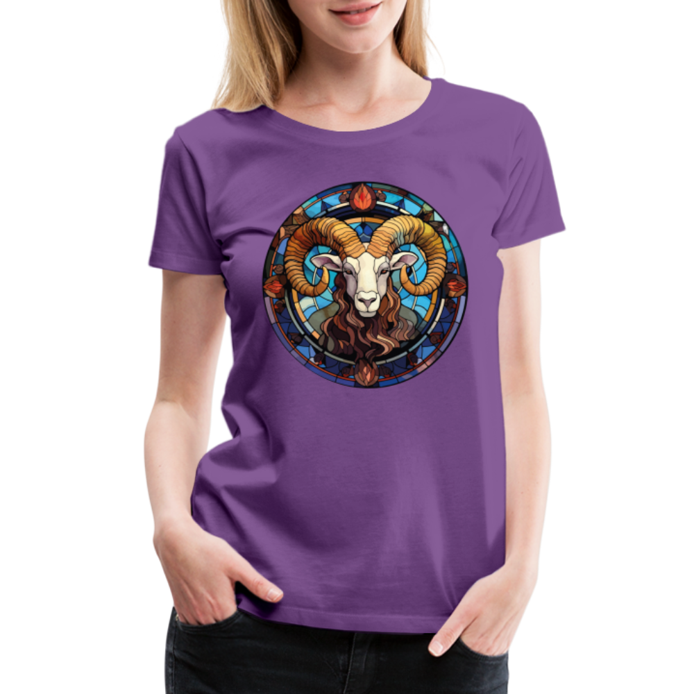 Women’s Mosaic Aries Premium T-Shirt - purple