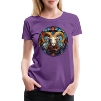 Thumbnail for Women’s Mosaic Aries Premium T-Shirt - purple