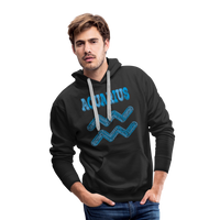 Thumbnail for Men's Power Words Aquarius Premium Hoodie - black