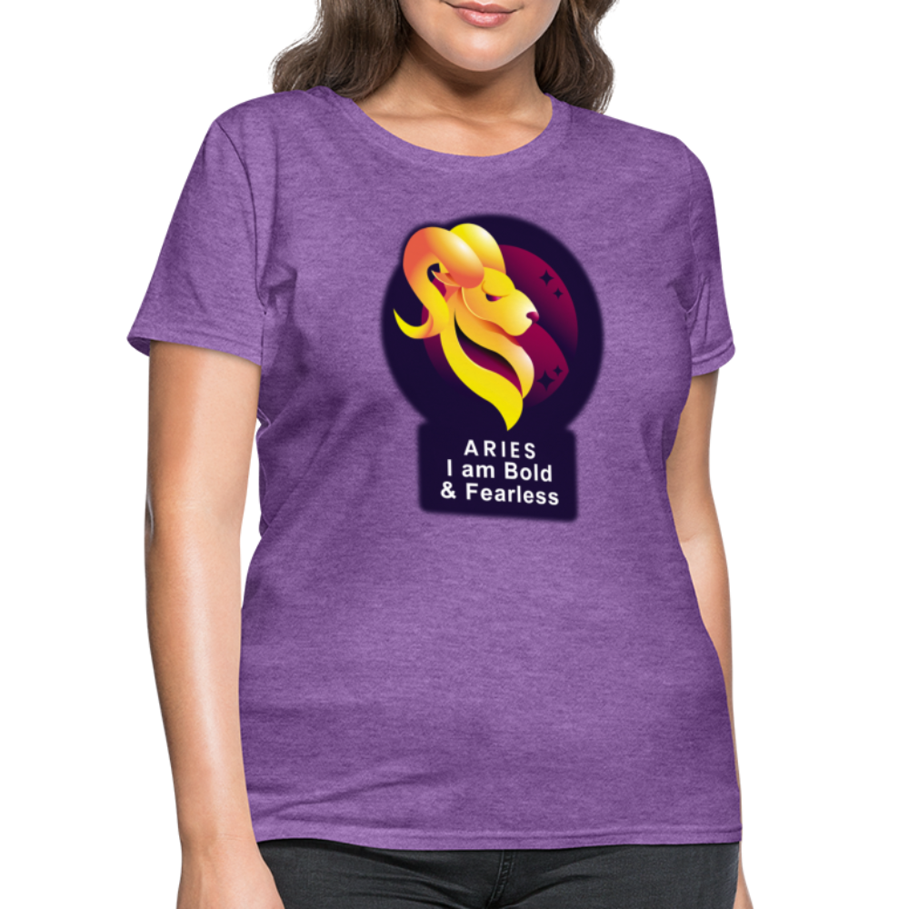 Women's Glow Aries T-Shirt - purple heather